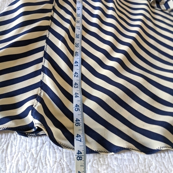 𝅺Suzi Chin Striped Silk Slip Dress Retro Art Deco Style 10 Maxamilist Designer - Picture 10 of 13